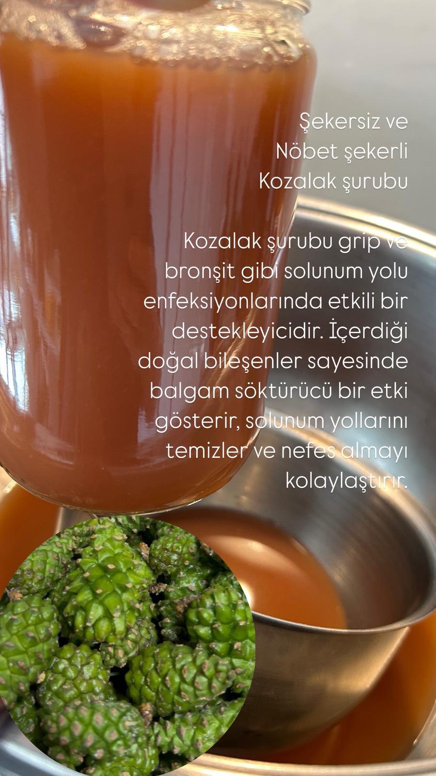Kozalak Şurubu (Nöbet Şekerli)
